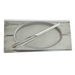 Silverplated Butter Dish Designed by Lino Sabattini