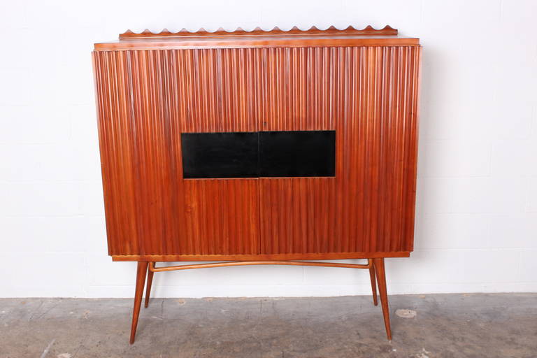 Italian Scalloped Cabinet