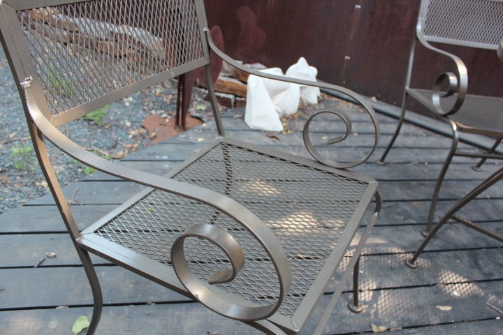 Vintage outdoor dining set For Sale 6