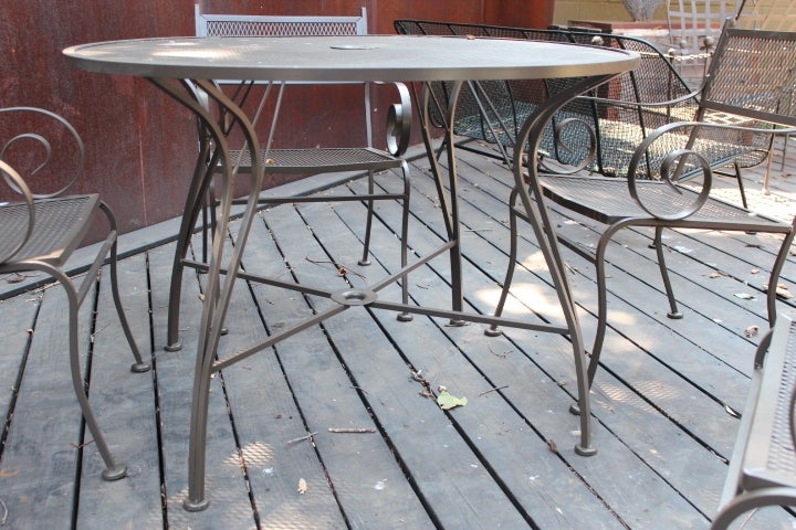 Vintage outdoor dining set For Sale 1