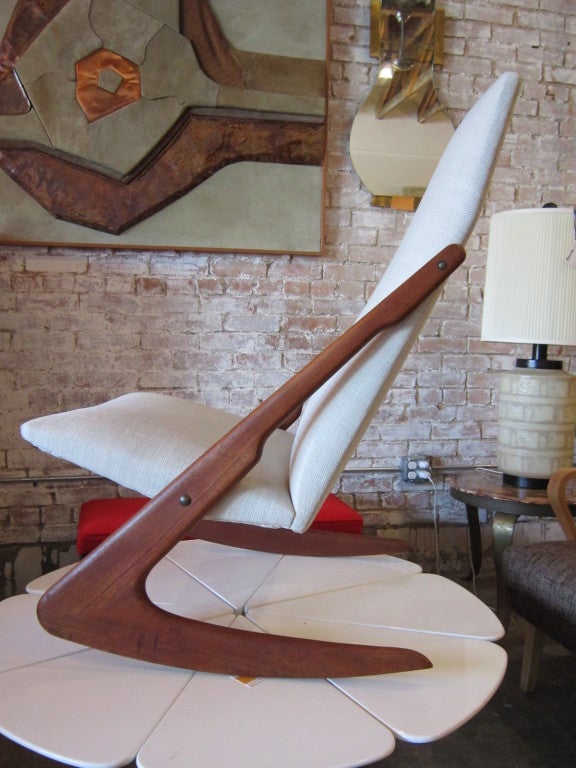 Mid-20th Century Armless  Rocker Designed by Adrian Pearsall for Craft Associates