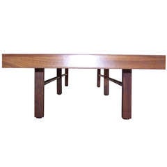 Long Low Walnut Table Designed by Milo Baughman for Thayer Coggin