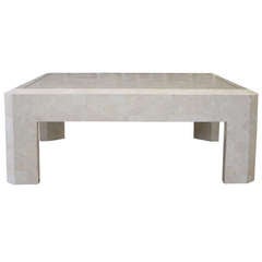 Tessellated Fossil Stone Coffee Table by Maitland Smith