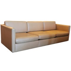 Leather sofa by Charles Pfister for Knoll