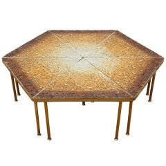 Mosaic coffee/nesting tables by Genaro
