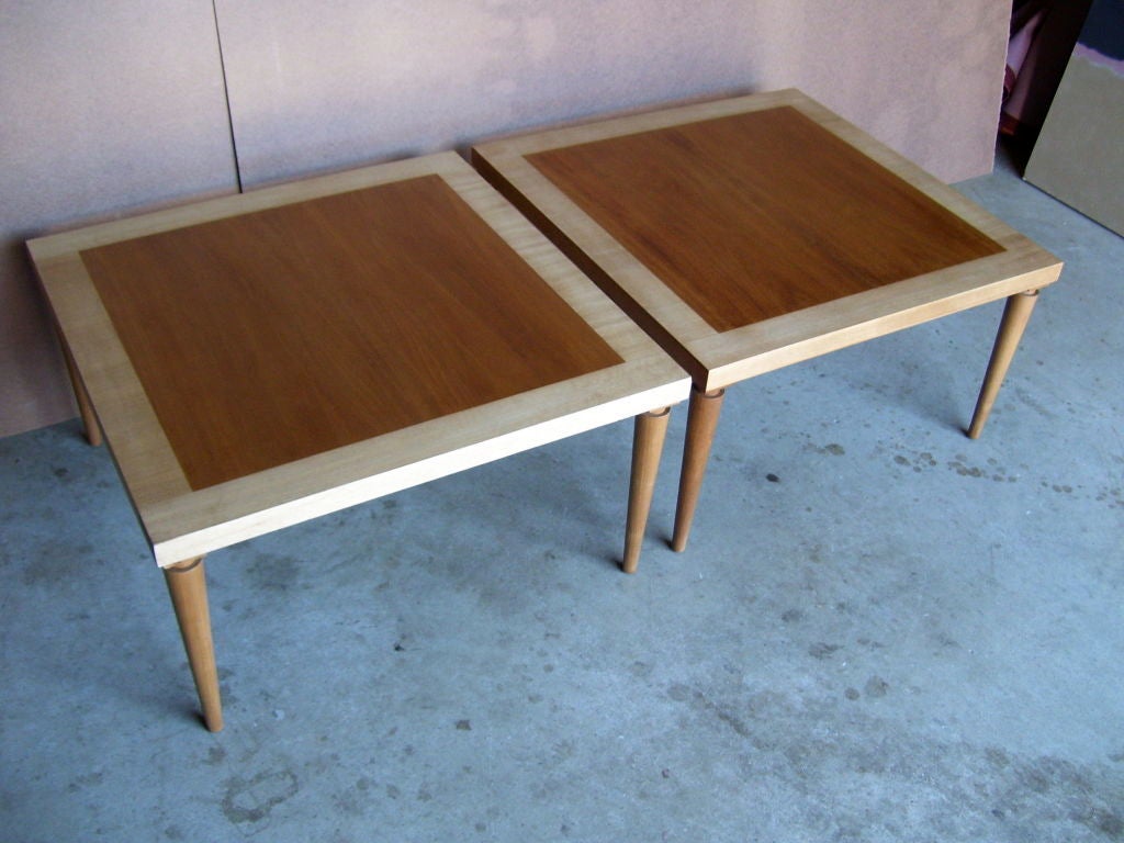 Mid-20th Century Pair Of Low Tables By T.H. Robsjohn-Gibbings For Sale