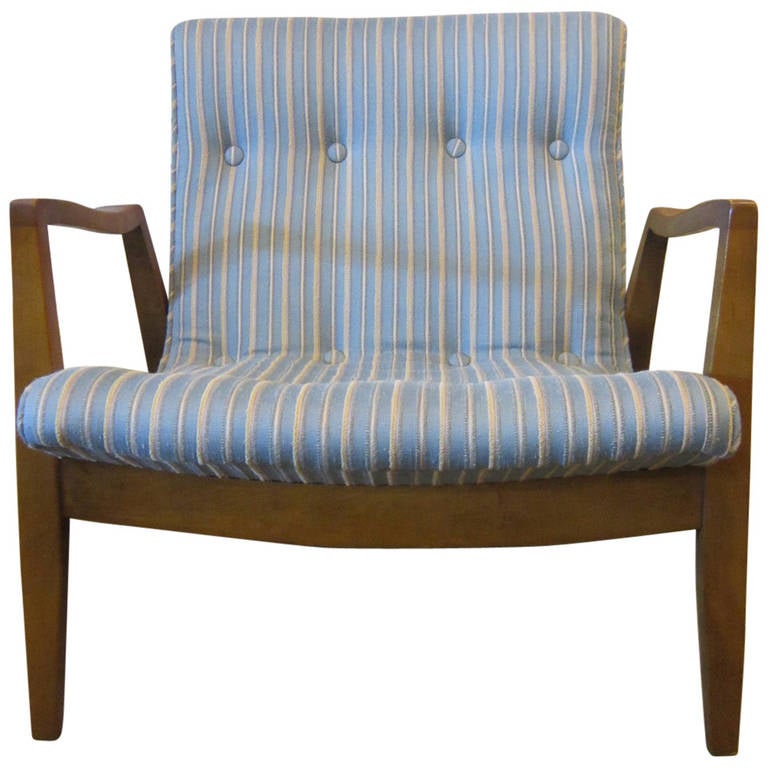Low Back Scoop Chair by Milo Baughman For Sale
