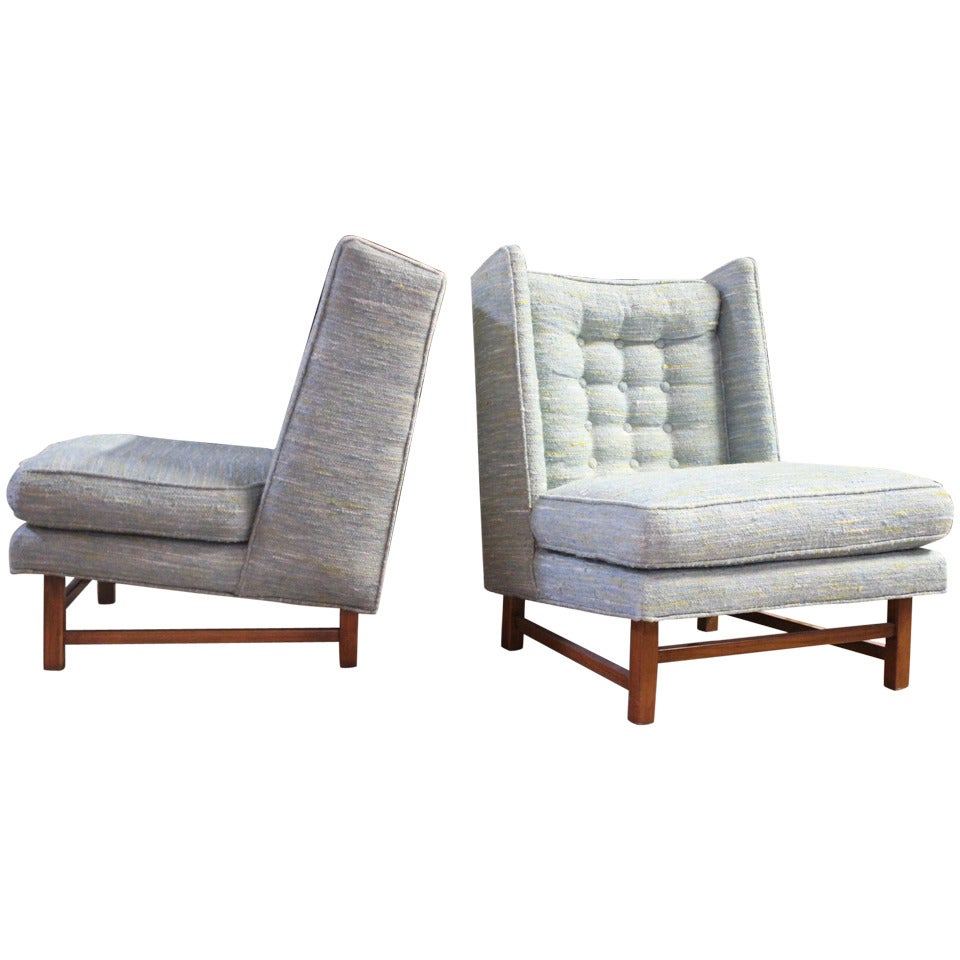 Pair Of Lounge Chairs In The Style Of Dunbar