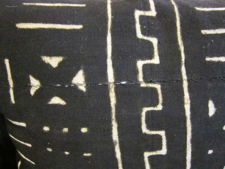 20th Century Hand Made African Mud Cloth Throw Pillows