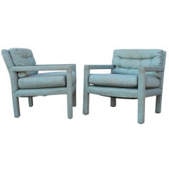 Pair of Parson style armchairs