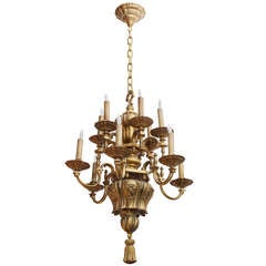 Gilt Bronze 12 Light Chandelier