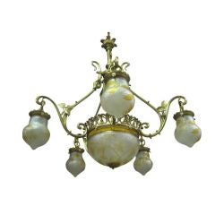 Baccarat Cameo Glass Chandelier