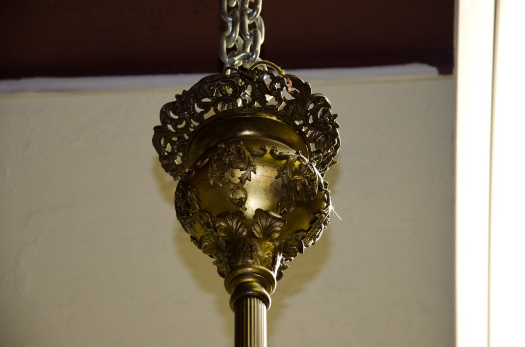Eight Arm Victorian Chandelier In Excellent Condition In Petaluma, CA