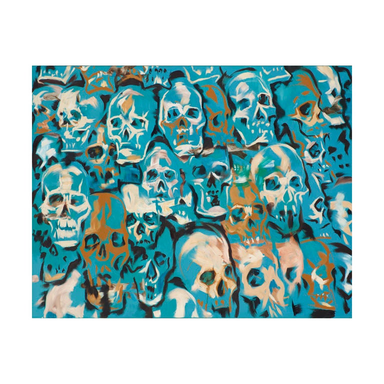 Blue Skulls by Amos Miller