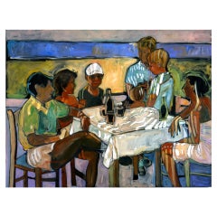 "The Greek Lunch" by Rise Delmar Ochsner 1997