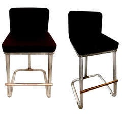 Pair of Lion in Frost St. Bar Stools 10