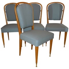 Set Of 4 Chairs By Jules Leleu