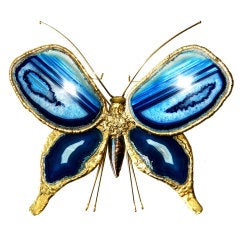 Butterfly Sconce / Table Lamp / Sculpture by Duval-Brasseur 1