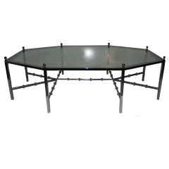 Huge Octogonal Cocktail Table by Maison Jansen 9