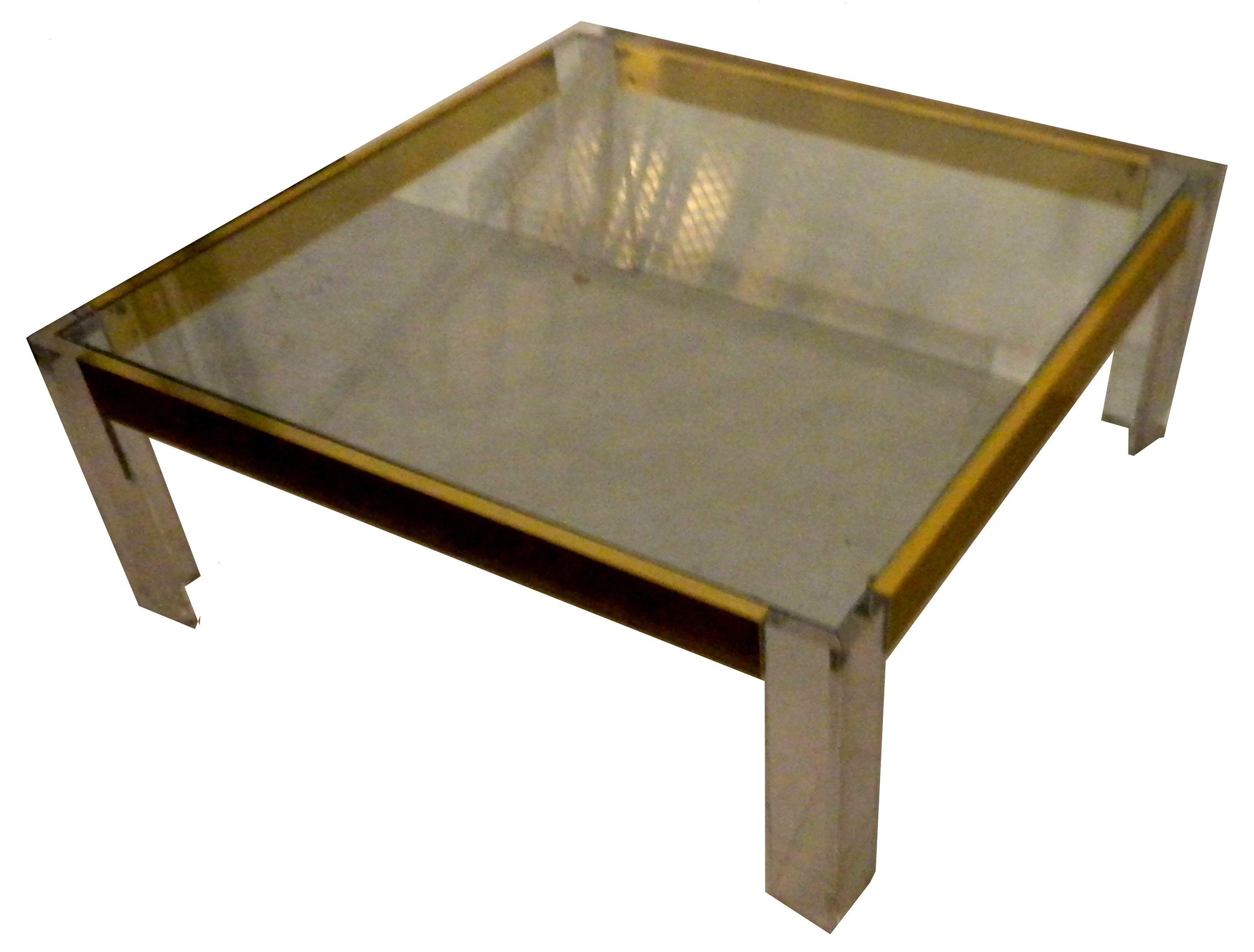 Square  Lucite Coffee Table