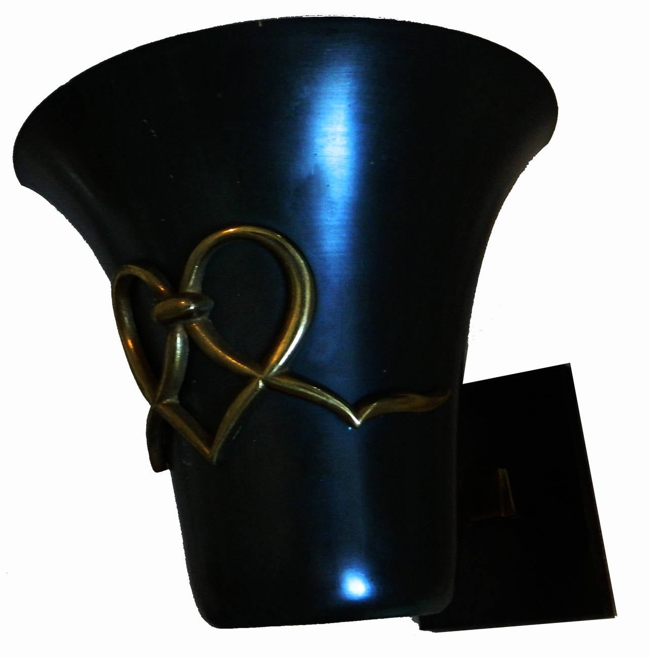 Mid-Century moderno Applique Atelier Petitot dipinte di nero, quattro coppie disponibili in vendita