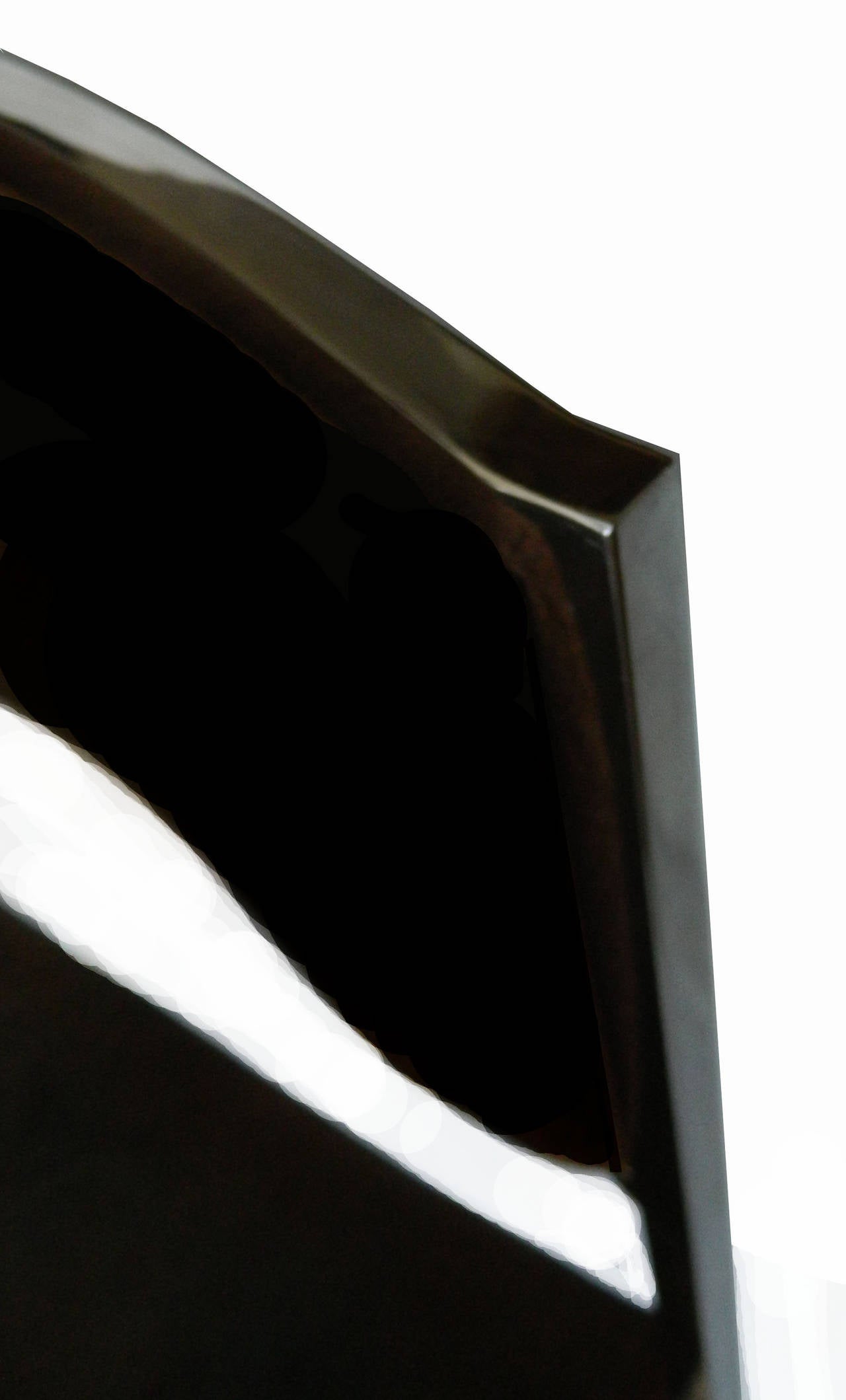 Satz von vier verchromten Metallstühlen, signiert Willy Rizzo auf dem Chrombein.
Neu gepolstert mit schwarzem Ultravelours.
Maße: 19