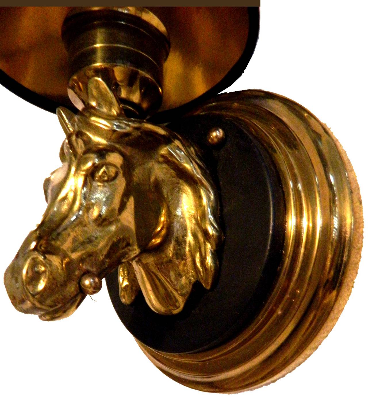 Mid-Century Modern Three Pairs available of French Horse Sconces, Priced by Pair
