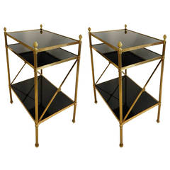 Pair of Maison Jansen Side Tables, France