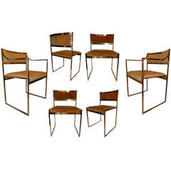 Set of Italian Ten Chairs and Two Armchairs by Maison Jansen