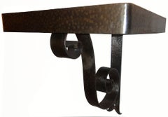 Console murale en fer forgé