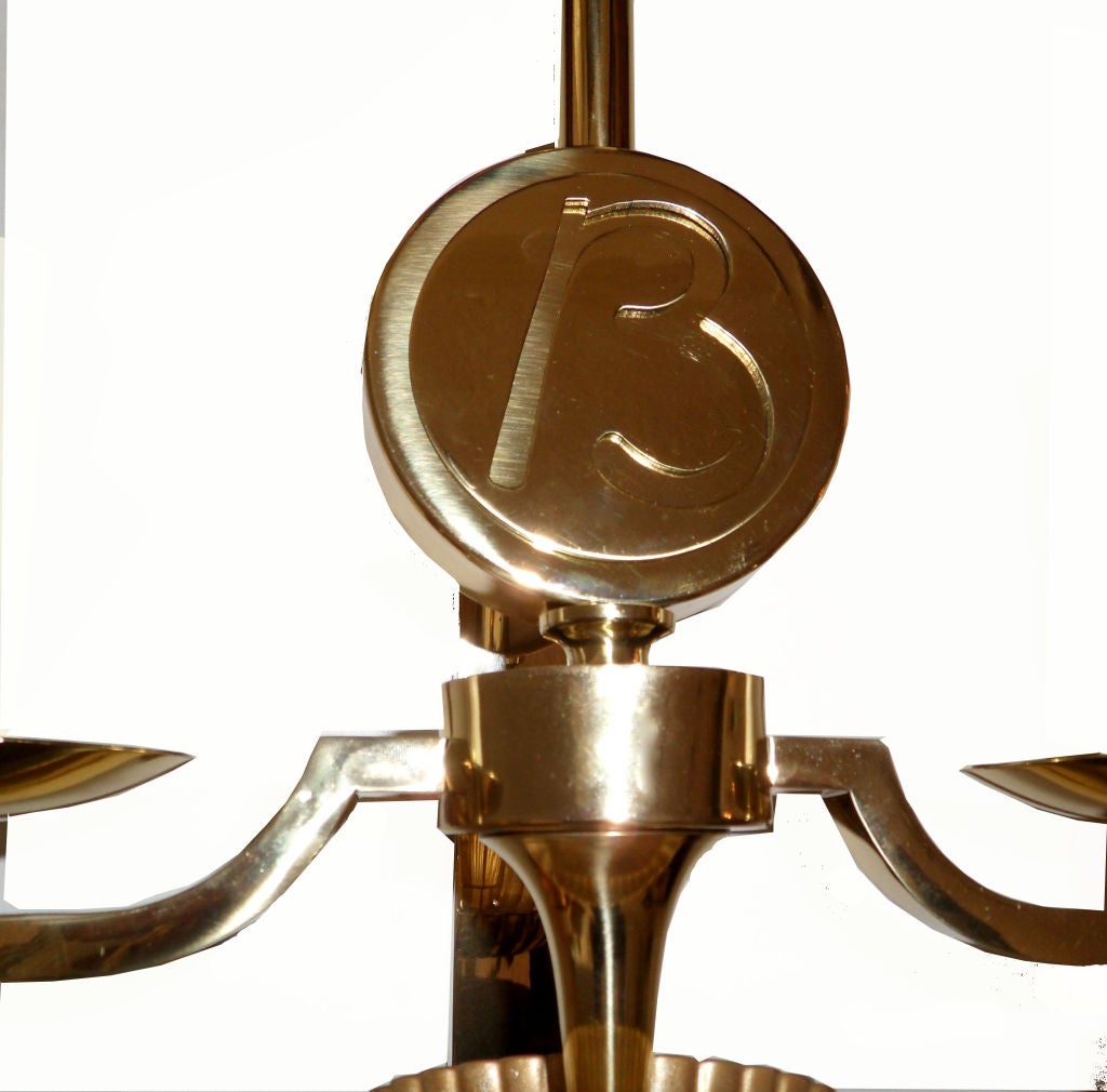 Pair of French Maison Baguès polished Brass Sconces Mid-Century Modern from the Le Bristol Hotel, Paris.
US wired and in working condition.
Have a look on our impressive collection of French and Italian Mid-Century Modern Period  Sconces.
More than