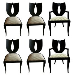 Set of 6 chairs (4 +2) by Pietro Constantini