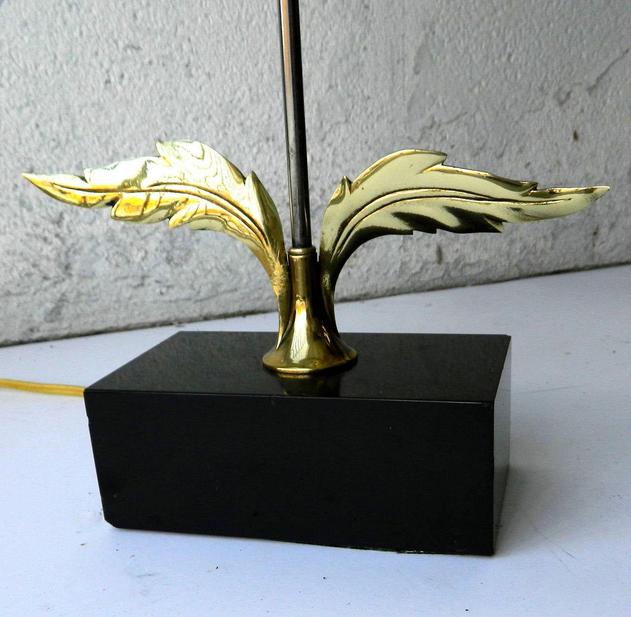 Very elegant original Maison Charles bronze table lamp 
