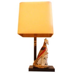 Vintage Mangani  Signed porcelain Table Lamp