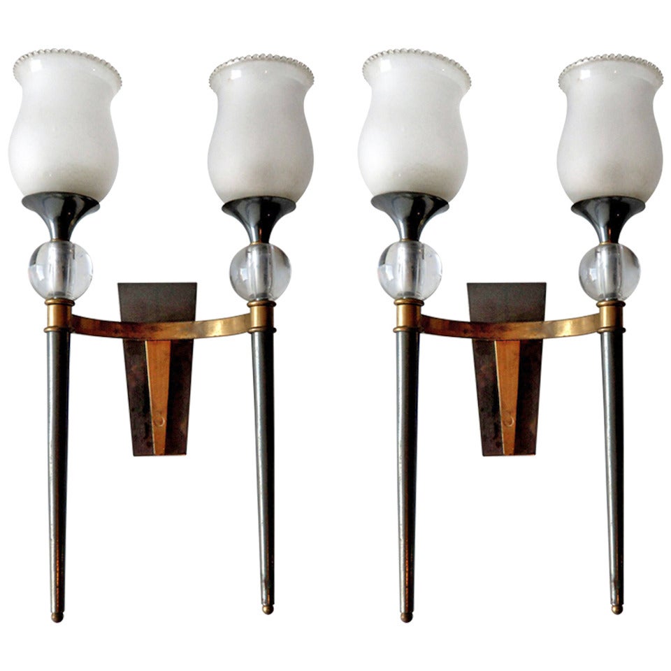 Pair of Maison Jansen Sconces