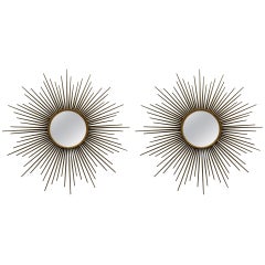 2 Pairs available of Chaty Sunburst Mirrors. priced by pair