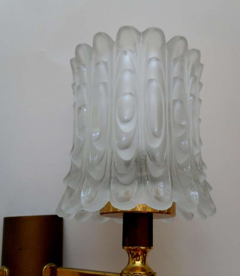 Polished  2 Pairs of French Mid-Century Modern Sconces available. Priced by Pair  For Sale
