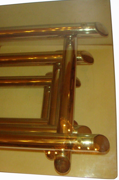 Mid-Century Modern Table basse de style Willy Rizzo en chrome et verre, Italie, mi-siècle moderne, 1960 en vente