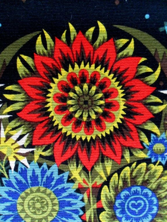 Tapiz de lana firmado ALAIN CORNIC llamado BOUQUET por D' AUBUSSON 1950 Moderno de mediados de siglo en venta