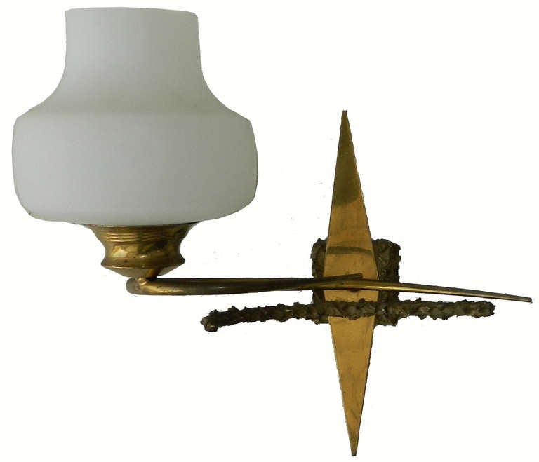 Pair of Maison Arlus Sconces In Excellent Condition For Sale In Miami, FL