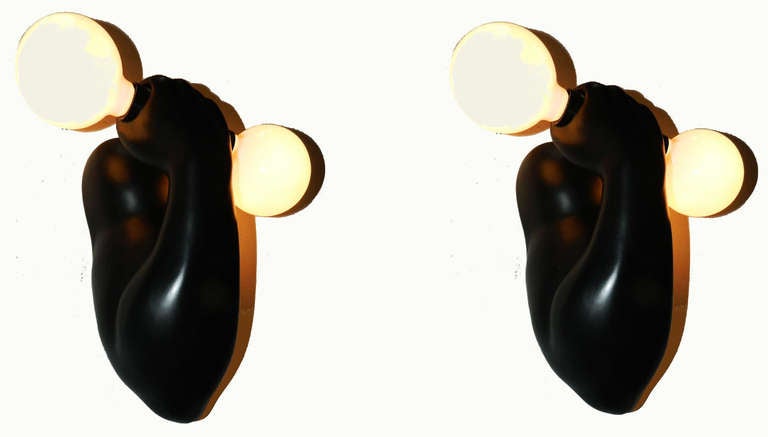 Pair of Ceramic Sconces