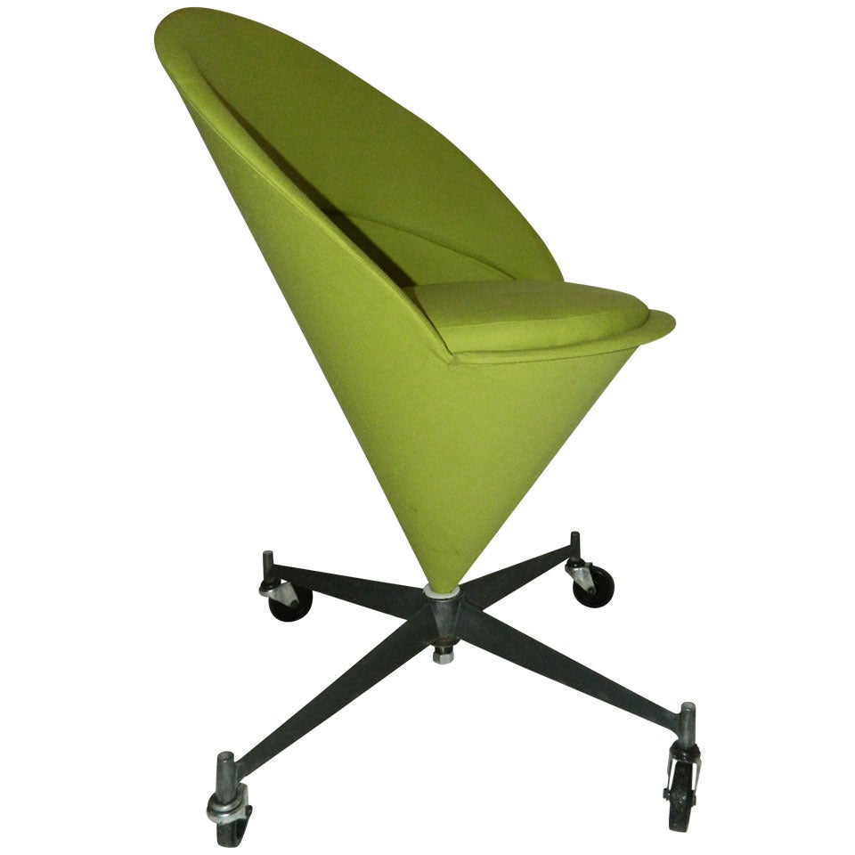 Chaise cône vintage, style Verner Panton en vente