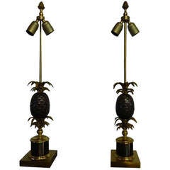 2 Pineapple Table Lamps by Maison Charles 12