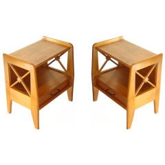 Jacques Adnet Pair of Side Tables 5