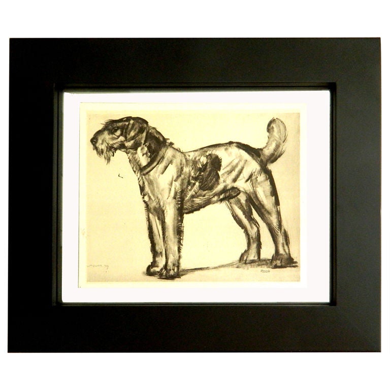 SATURDAY SALE. The Dog Signed Jouve