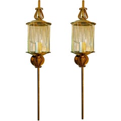 Pair of French Maison Lunel Sconces , 2 Pair available 