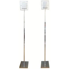 Italian Very Tall Pair of Floor Lamps by Gucci