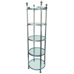 Huge & Tall Maison JANSEN Round "ETAGERE"