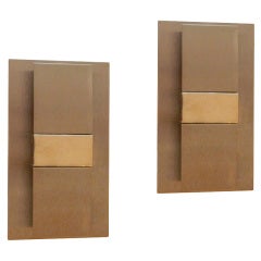 Pair of French Modernist Wall Sconces