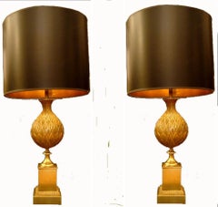 Vintage Pair of Maison Charles Table Lamps "Persane"